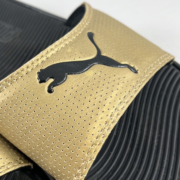 Puma Gold Cool Cat Slides - Picture 5 of 5